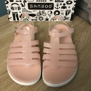New Bamboo Jelly Sandals Size 7